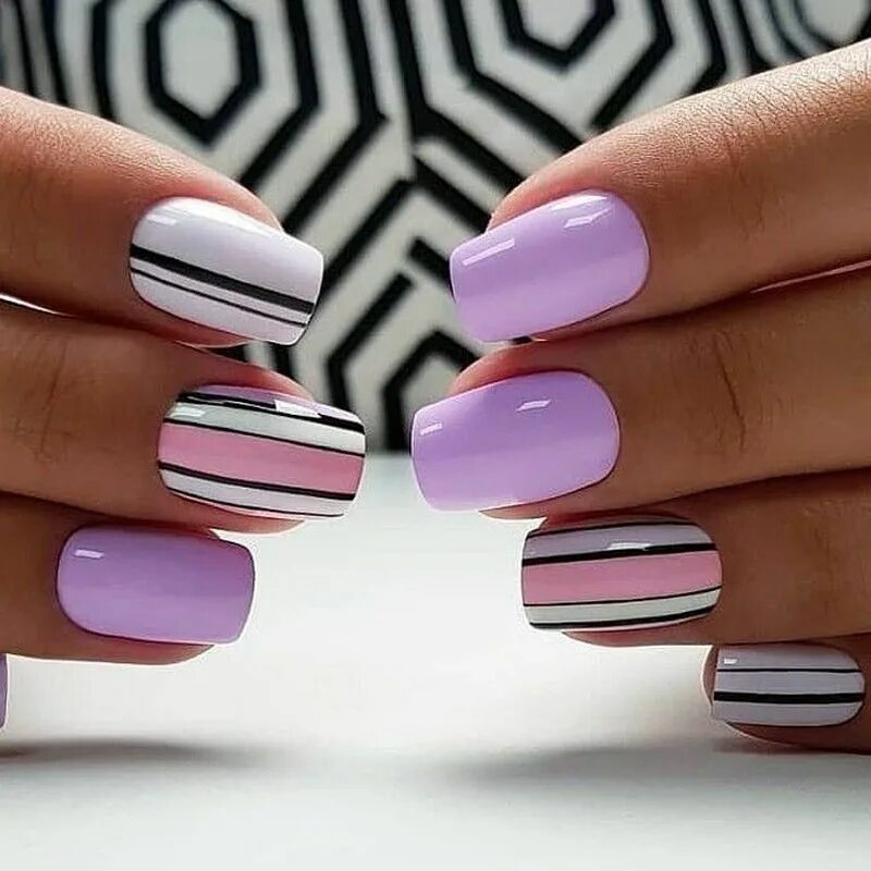 Красивый маникюр 2 цвета Pin on О_маникюре Wedding nail art design, Nail art wedding, Nail art designs