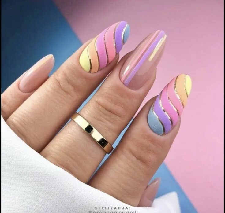 Красивый маникюр 2020 лето модные тенденции Pin on Paznokcie Pastel nails designs, Pretty nail art designs, Nail designs