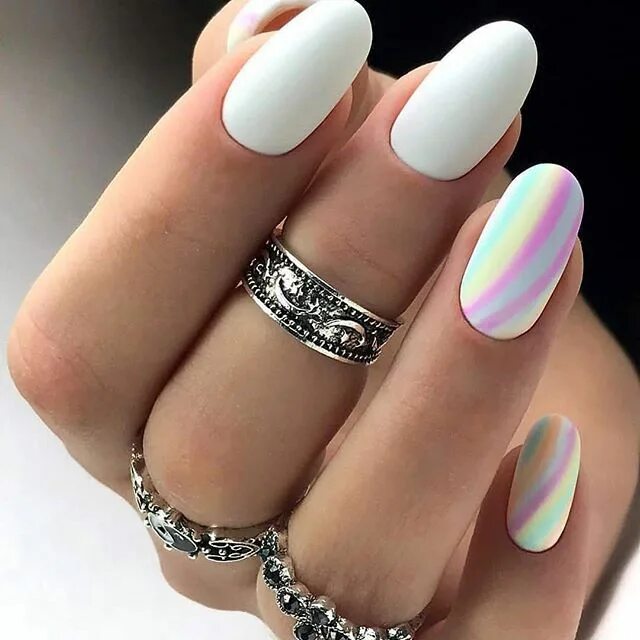 Красивый маникюр 2020 модные Pin de Eunice Maio em nails Unha de fibra, Acertou em cheio, Unhas artificiais