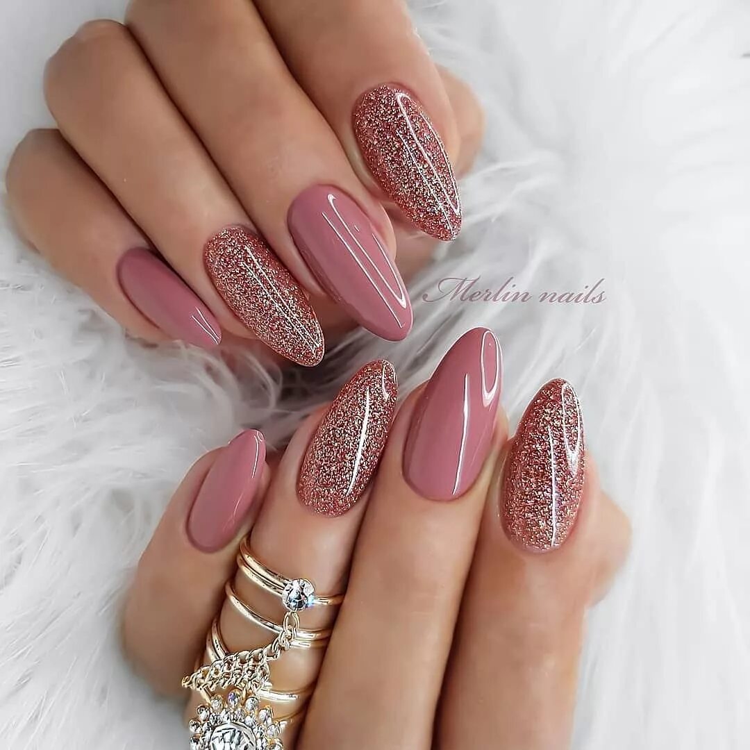 Красивый маникюр 2020 новинки Работа мастера @merlin_nails Mauve nails, Pretty nail art designs, Gel nails
