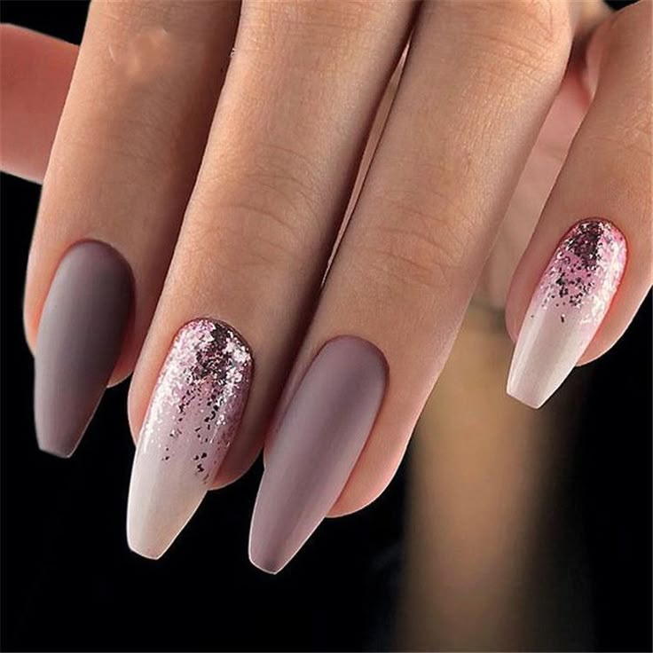 Красивый маникюр 2024 балерина 2019 hot fashion coffin nail Trend ideas, Long Coffin nails Inspirations; Nails 