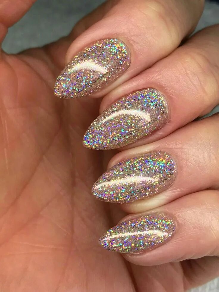 Красивый маникюр 2024 блестящий Pin by Ladies Nailarts on Manicure Holographic nails, Holo nails, Luxury nails
