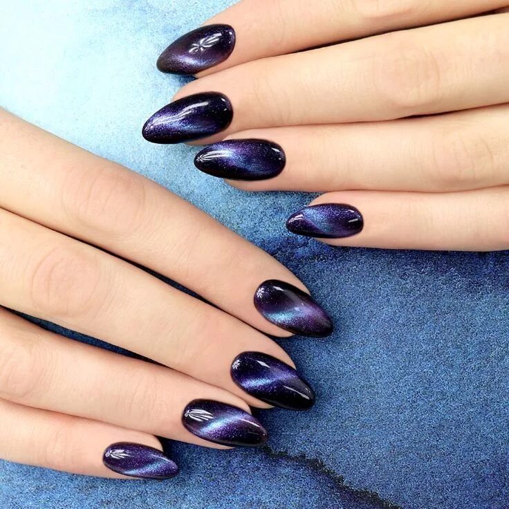 Красивый маникюр 2024 кошачий глаз Pin on Naglar in 2024 Classy gel nails, Cat eye nails, Gel nails diy