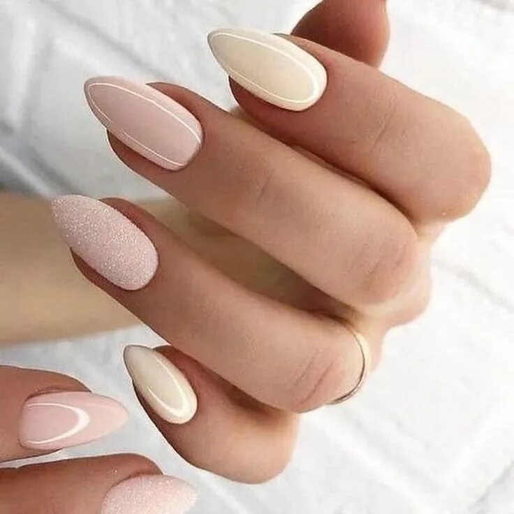 Красивый маникюр 2024 миндаль бежевый Pin on Маникюр/Manicure Stylish nails, Gel nails, Subtle nails