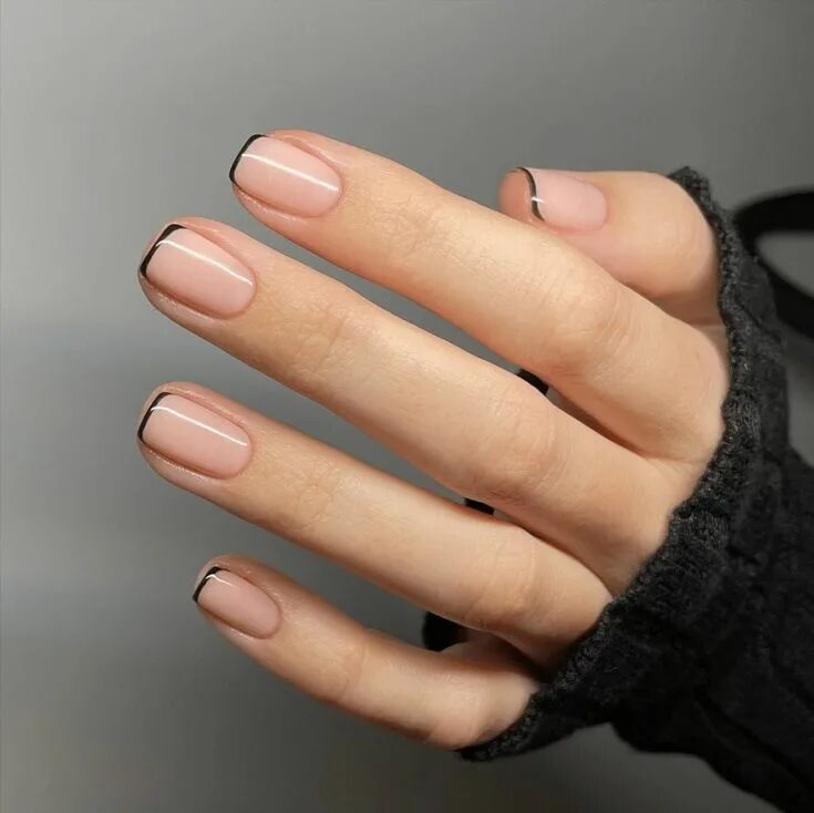 Красивый маникюр 2024 на короткие ногти квадрат Pin by Lone Oak Design Co. on Nails in 2023 Natural nail designs, French tip nai