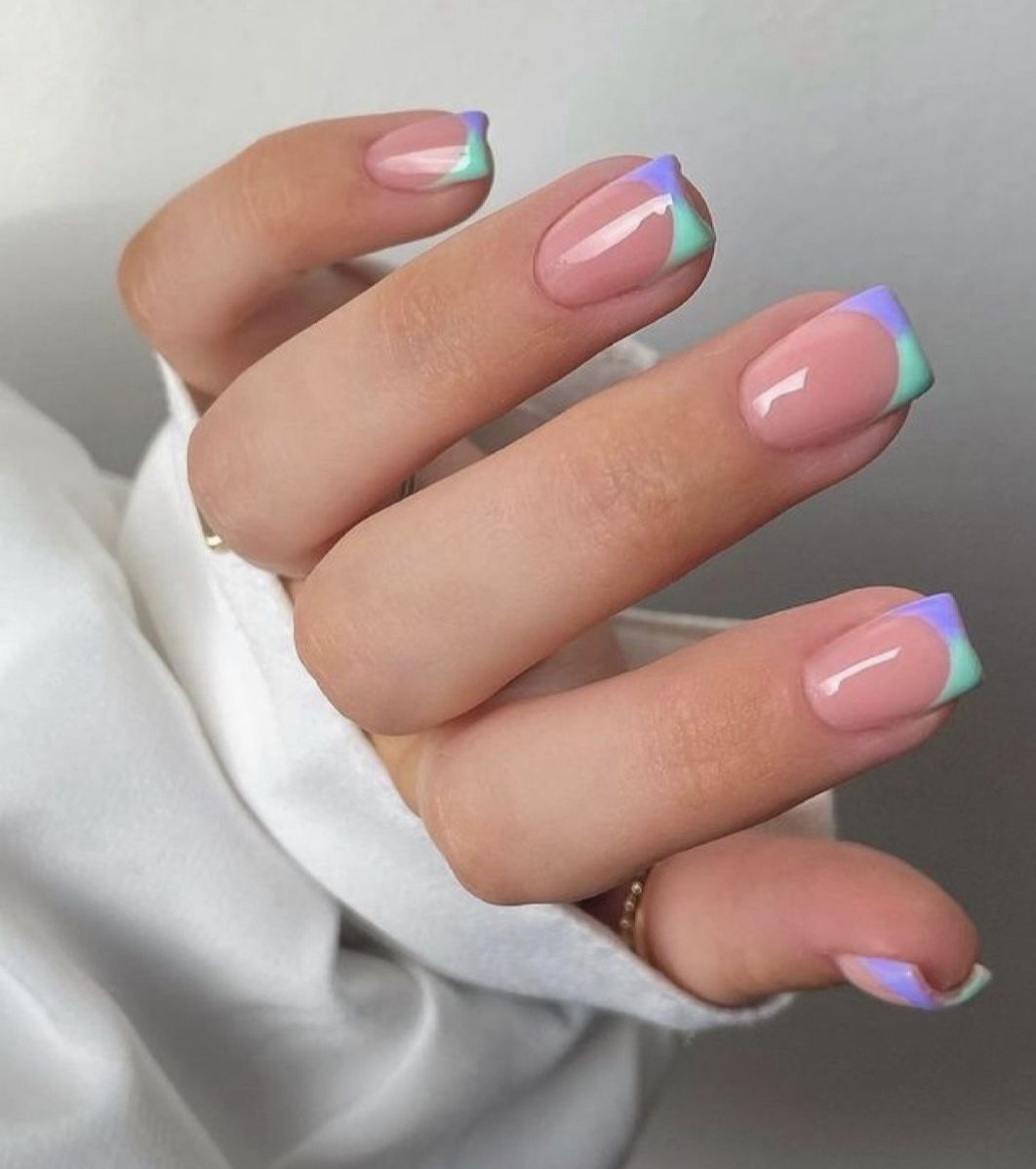 Красивый маникюр 2024 на квадратные ногти модный Pin on uñas in 2024 Gel toe nails, Work nails, French manicure nails
