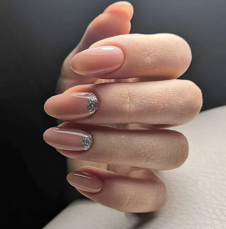 Красивый маникюр 2024 нюдовые 45 Fall Can Also Be Recommended With Frosted Nail Style