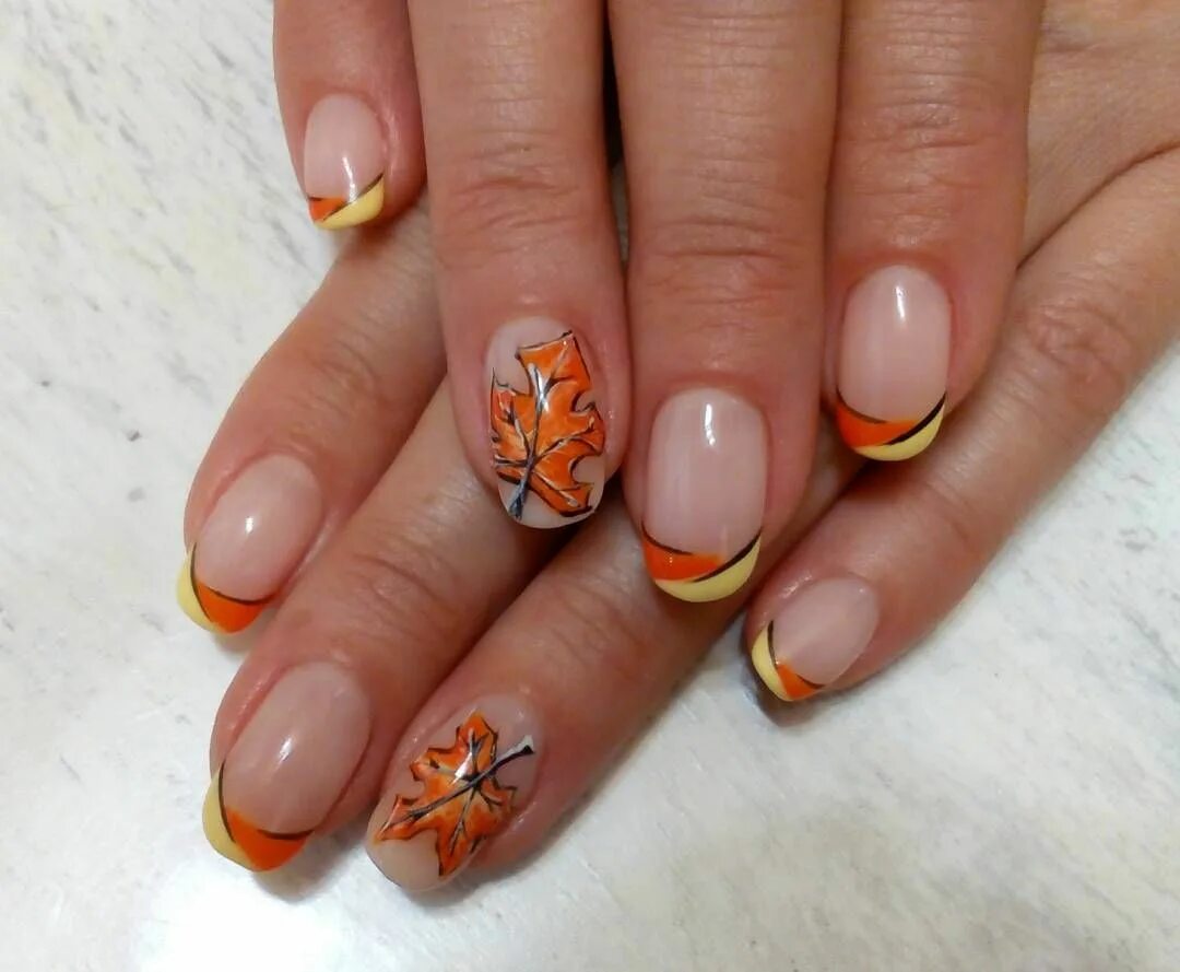 Красивый маникюр 2024 осенний френч Kleinanzeigen Nails, Beauty
