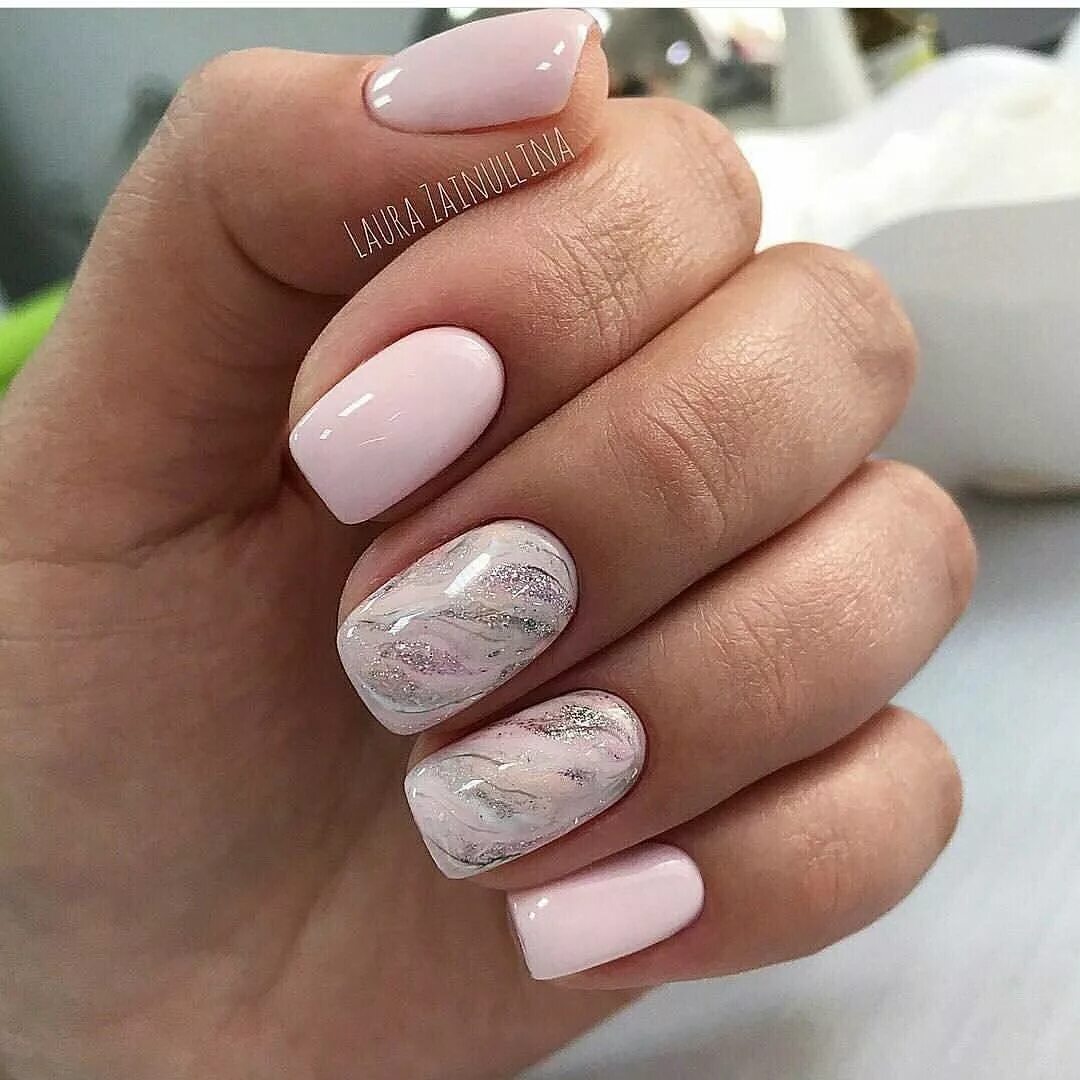 Красивый маникюр 2024 светлый Squoval nails, Squoval acrylic nails, Nail shapes squoval