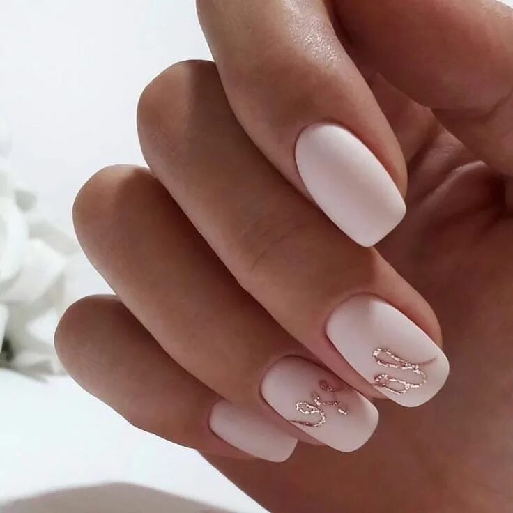 Красивый маникюр 2024 светлый 50+ Trendy Winter Nail Art Ideas For 2019 Maniküre, Schöne nägel, Nägel