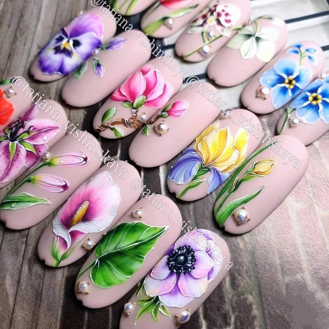 Красивый маникюр 2024 цветы МАСТЕР КЛАССЫ (video/photo MK) sur Instagram : САМЫЙ ДОЛГОЖДАННЫЙ КУРС СТАРТ 3 Д