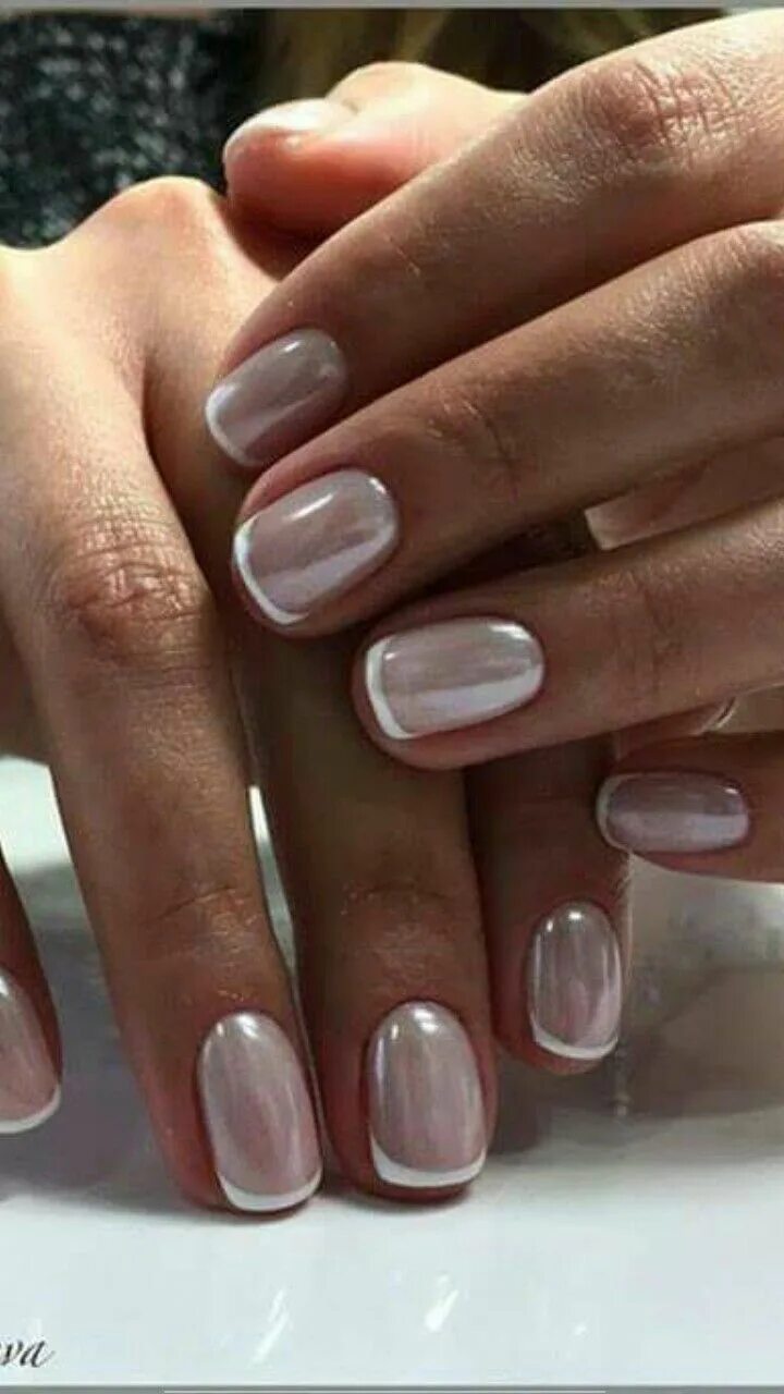 Красивый маникюр 2024 втирка Pin on Ногти French manicure nails, Nails, Pearl nails