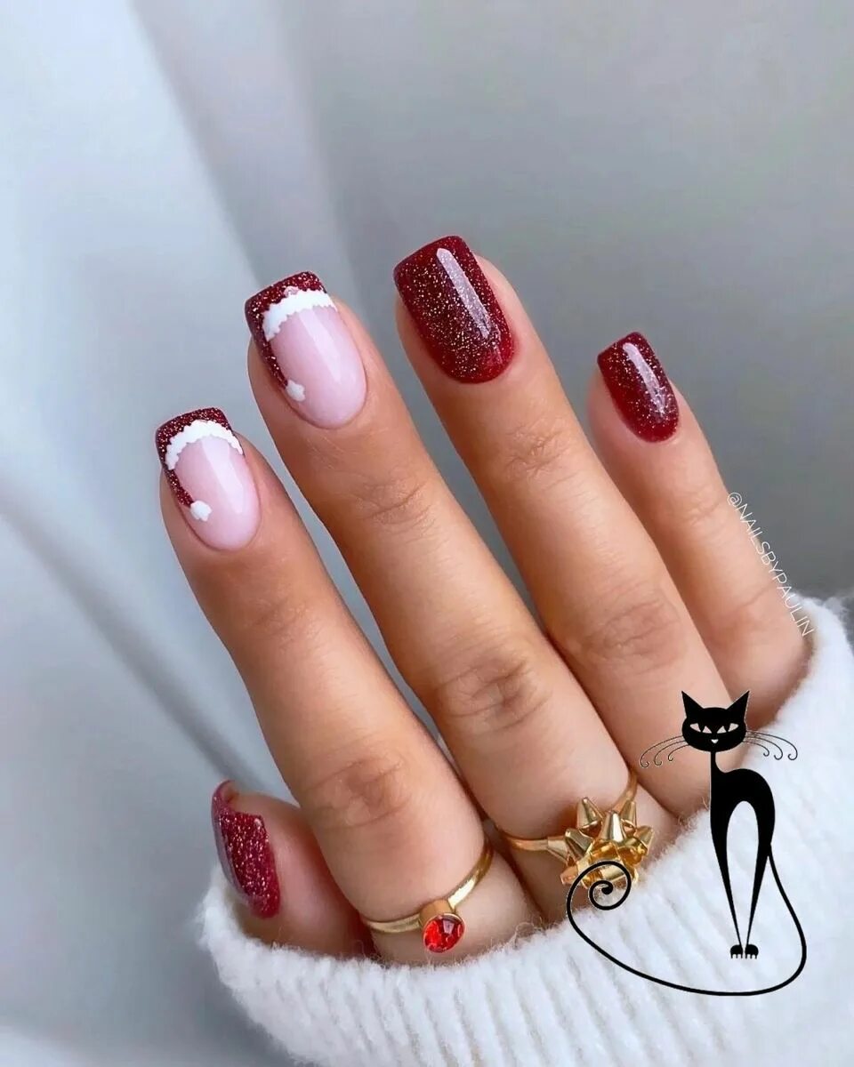 Красивый маникюр 2024г новинки Nails #новыйгод #2022 Yılbaşı tırnakları, Oje, Jel tirnak