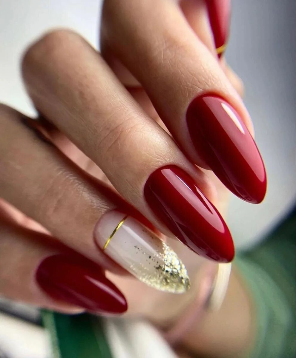Красивый маникюр 2024г новинки Party (red) Elegant nails, Red nails, Simple gel nails