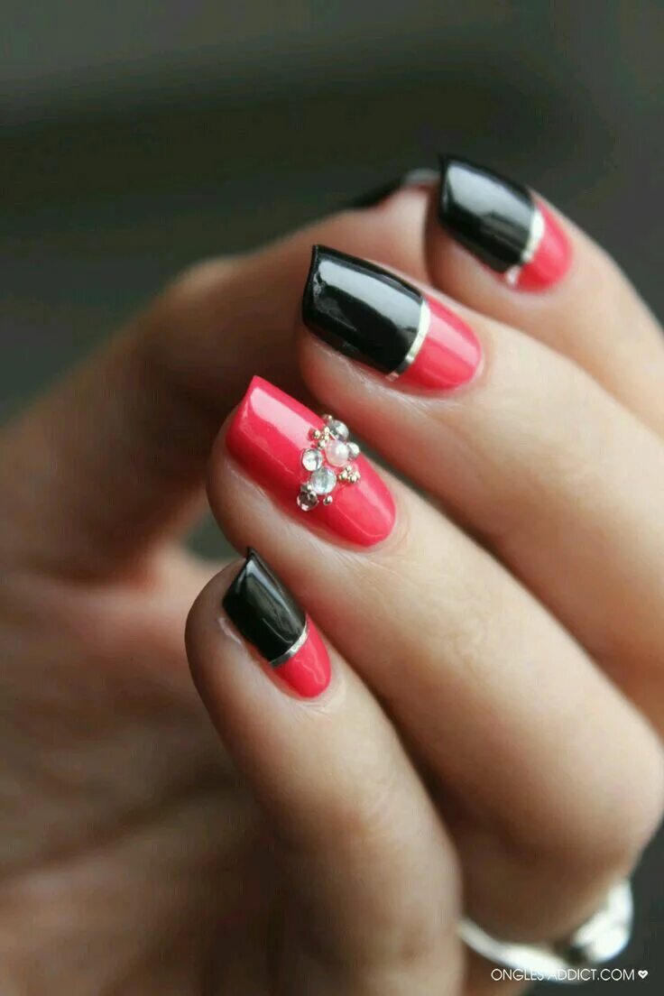 Красивый маникюр 24 Love these nails! Unhas decoradas, Unhas vermelhas, Unhas bonitas