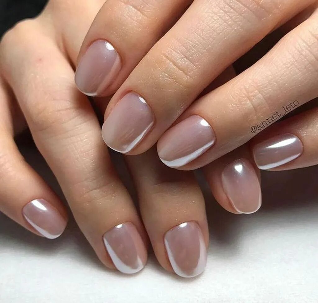 Красивый маникюр 55 PrettyDiva Chrome Nail Powder - 7 Colors White Pearl Chrome Nail Powder Set, Met