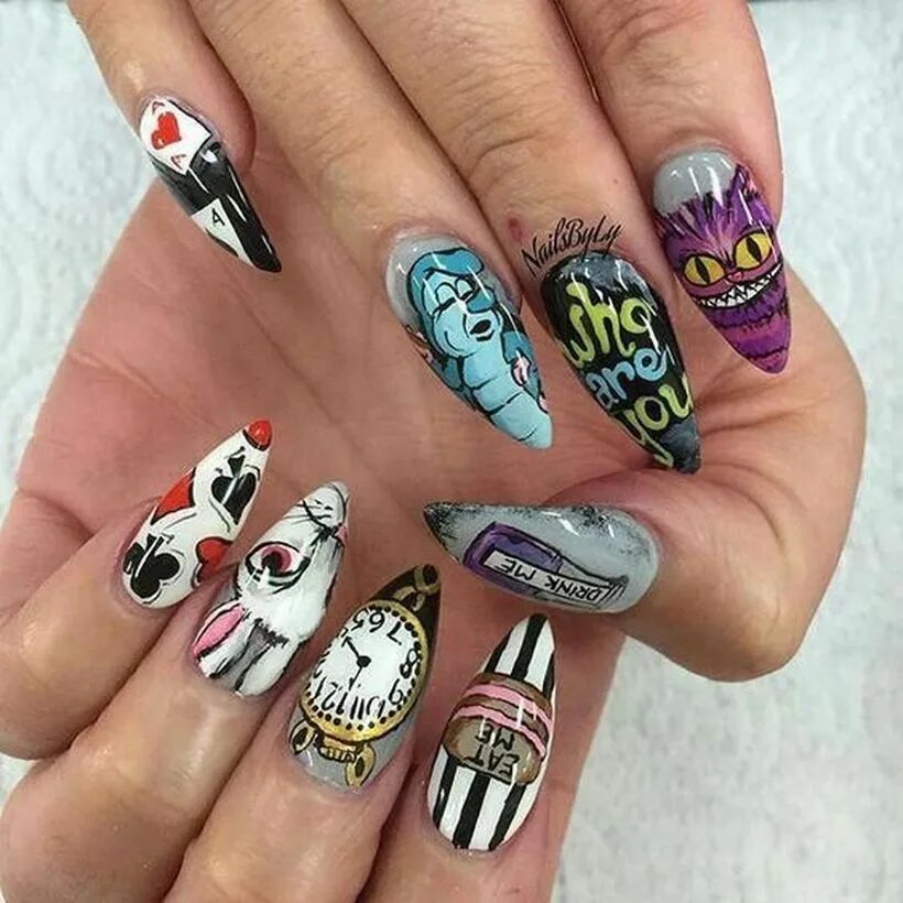 Красивый маникюр алиса Pin by litestylo.com on Nail Art Ideas in 2019 Nails, Halloween nails, Acrylic n