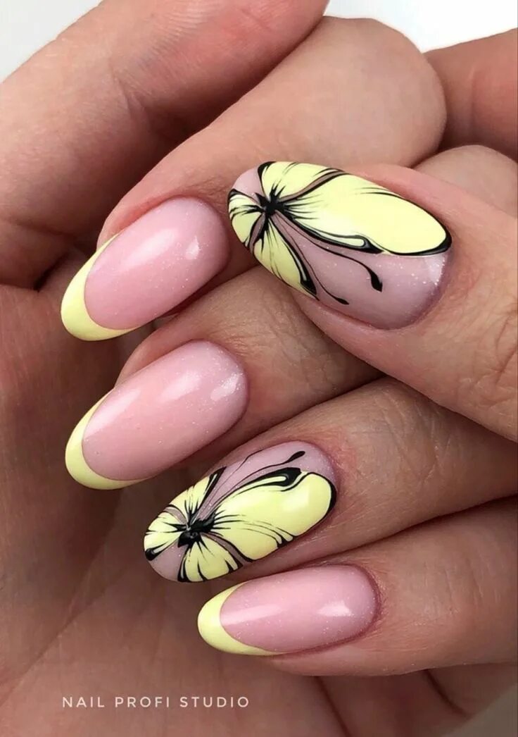 Красивый маникюр бабочки Пин от пользователя nadine joos на доске Herfstherfnagels nagels в 2022 г Летние
