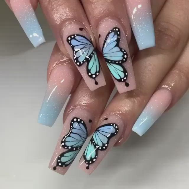Красивый маникюр бабочки 100 Nail Design ideas nail designs, nail art, nail art designs