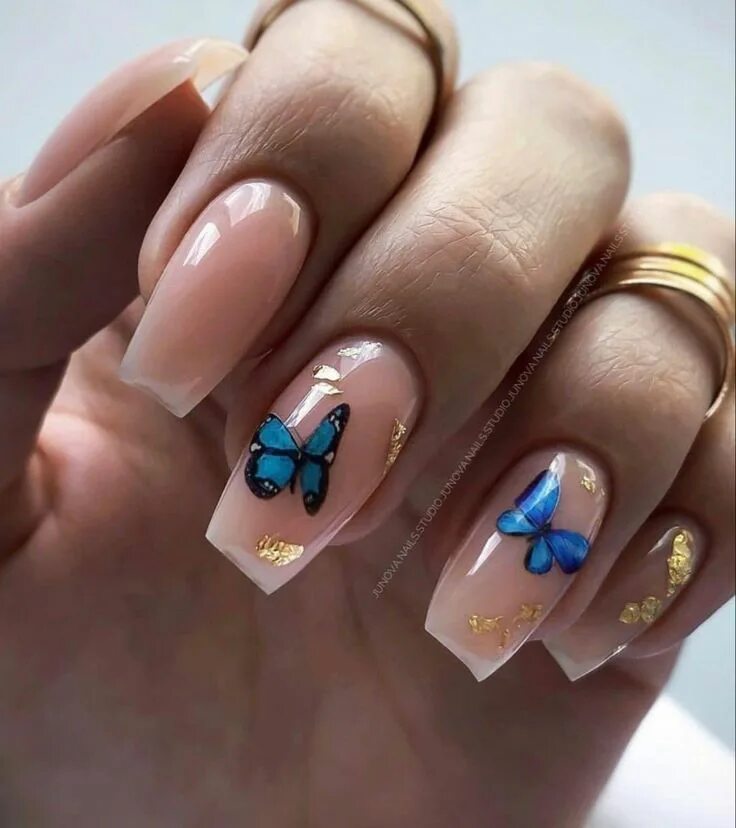 Красивый маникюр бабочки Pin by seline's inspiration boards on Nails Simple nails, Stylish nails, Manicur