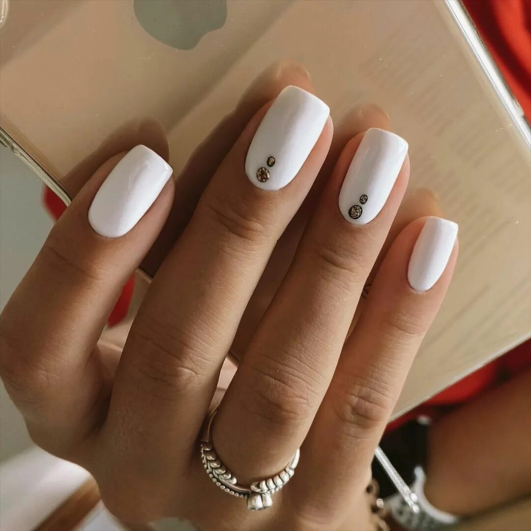 Красивый маникюр белым лаком Красивые ногти. Маникюр. DivaNail ВКонтакте Minimal nails, Manicure, Nails