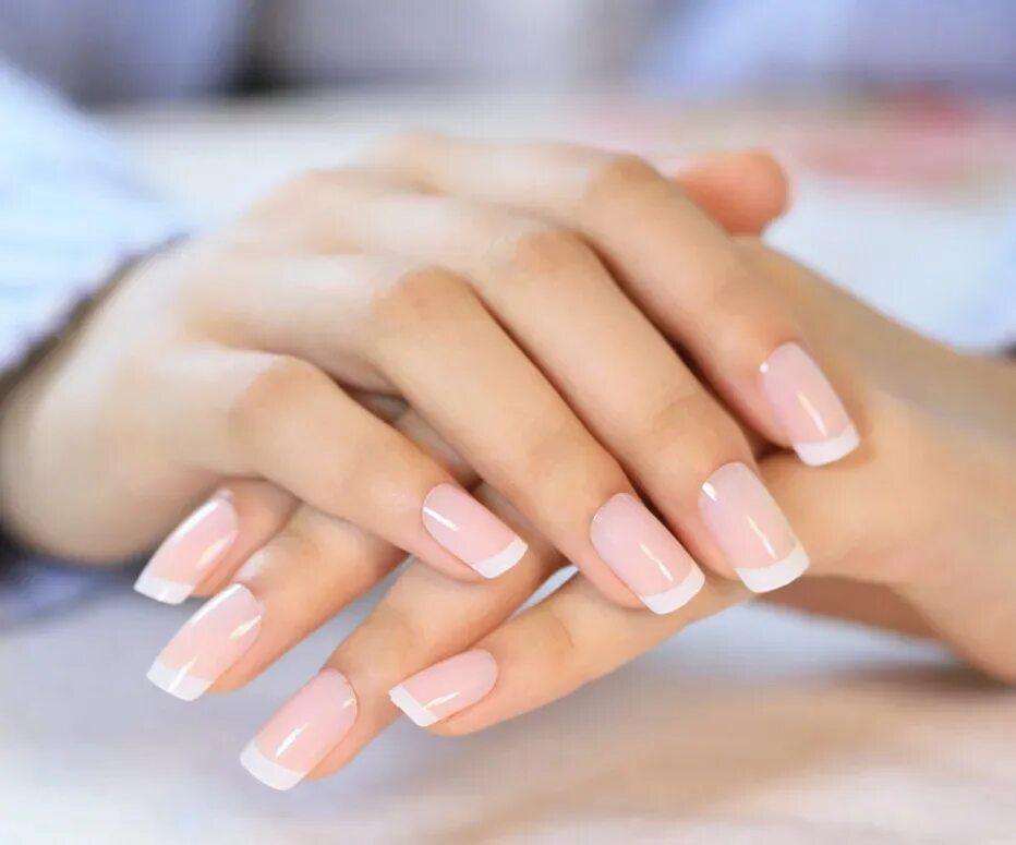 Красивый маникюр без French Natural Nude Color False Nail Art Tips Glitter Full Fake Nail Art Decorat