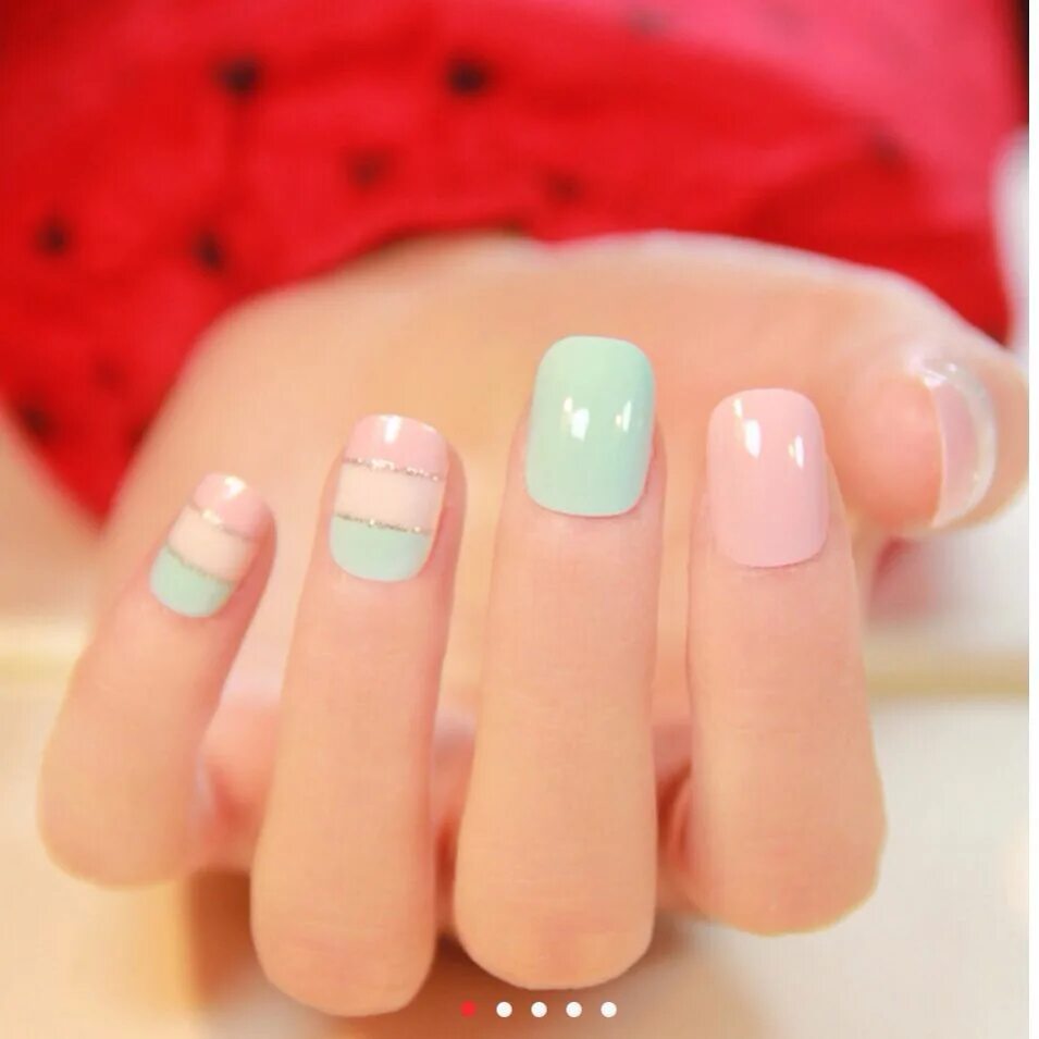 Красивый маникюр без рисунка Pastels colors Manicura de uñas, Manicura, Manicura para uñas cortas