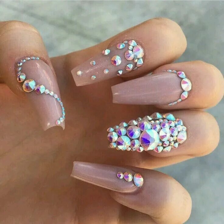 Красивый маникюр без страз Pin on UÑAS Fabulous nails, Coffin nails designs, Bling nails