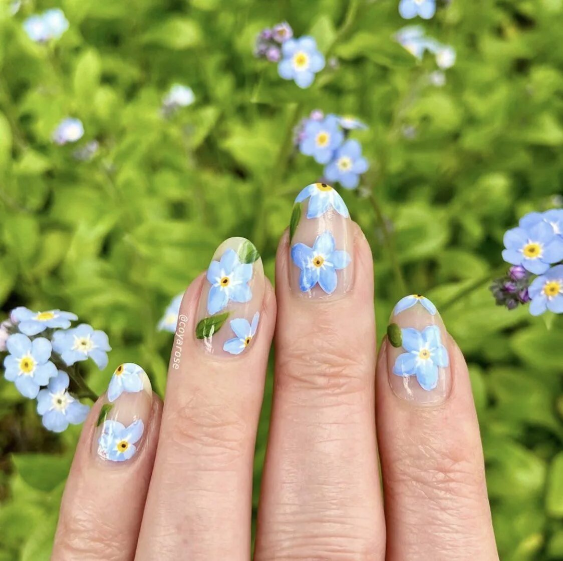 Красивый маникюр без цветов la femme dans l’art on Twitter Floral nails, Flower nails, Cute nails