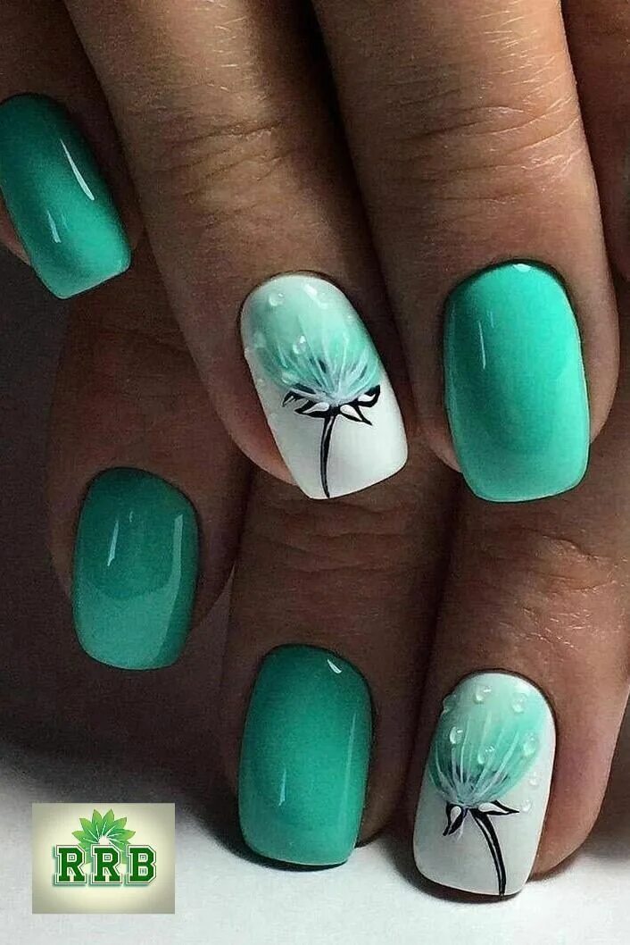 Красивый маникюр бирюза 999 + Get Ready for Spring with These Stunning Nail Ideas in 2024 Nail art, Naut