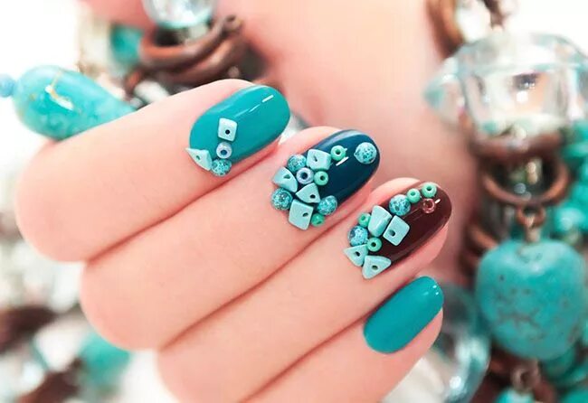 Красивый маникюр бирюза Best Turquoise Nails Art Design Ideas Turquoise nails, Turquoise nail art, Nails