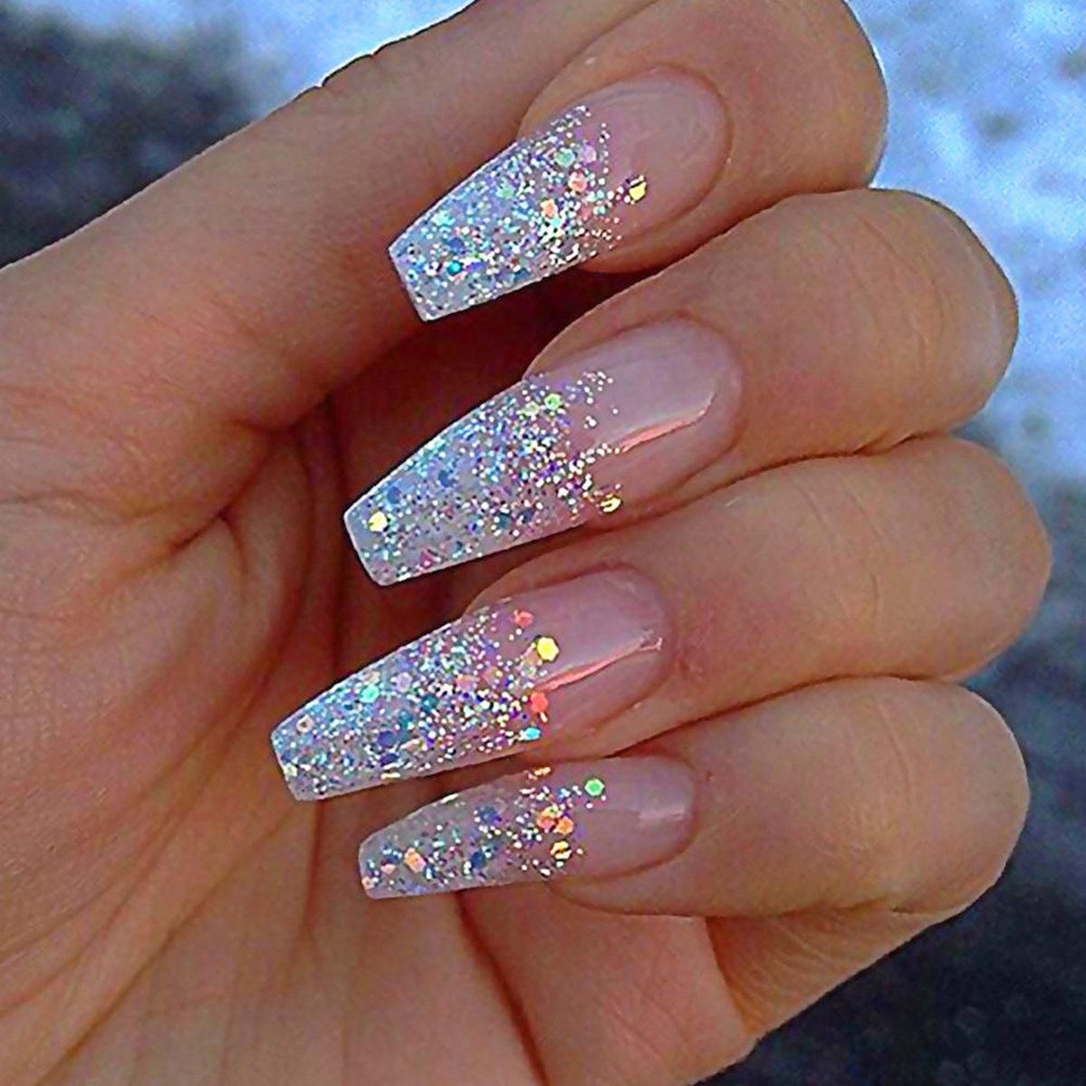 Красивый маникюр блестки фото PREMIUM AB CRYSTALS Bridal Nail Design 1000 Multicolor Nail Crystals Wedding Nai
