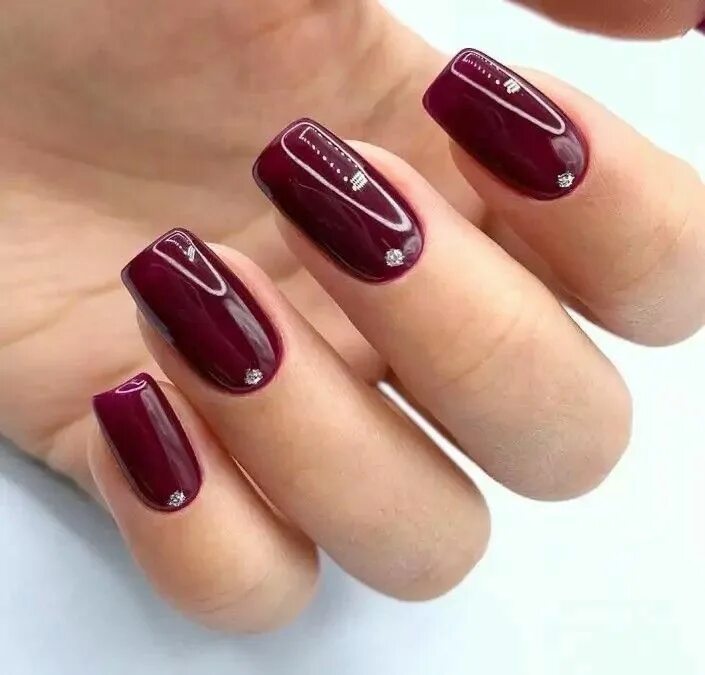 Красивый маникюр бордо Pin on fab opi nail polish Swag nails, Nails on fleek, Gel nails