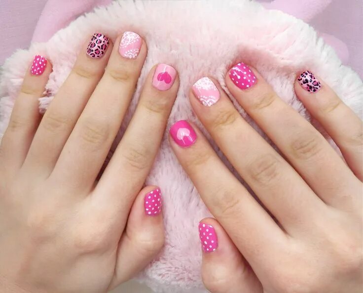 Красивый маникюр девочке 10 лет Pin by Priscilla Soria on Nails Pink nail designs, Nail art, Pink nail art desig