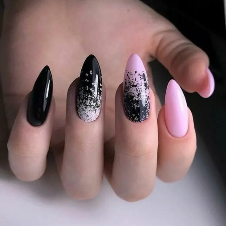 Красивый маникюр дизайн ногтей миндаль Эффектная подборка маникюра Trendy nails, Almond nails designs, Nails