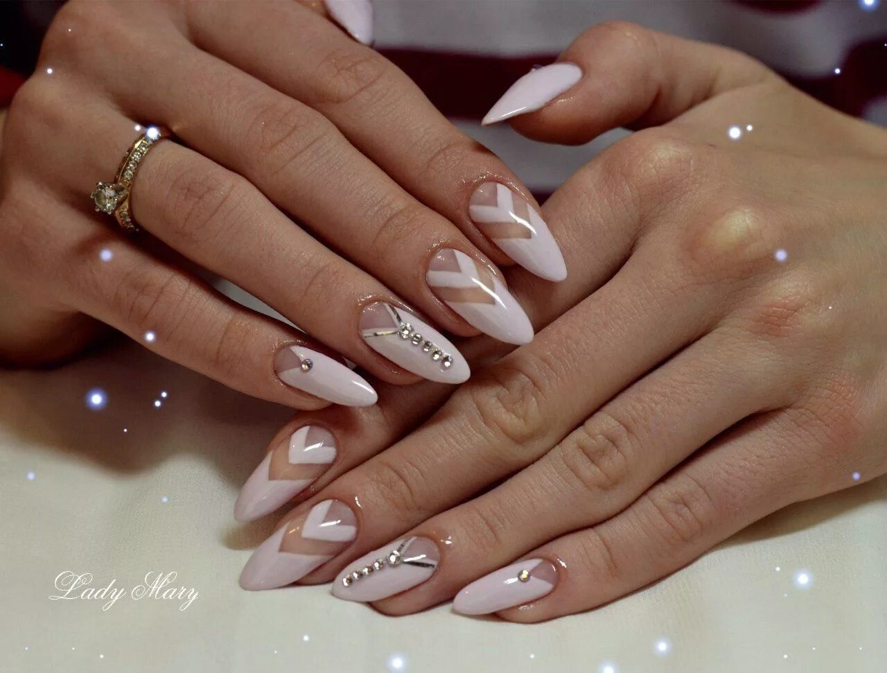Красивый маникюр длинные ногти френч Nails ★ Stiletto nail art, Nail art designs, Manicure