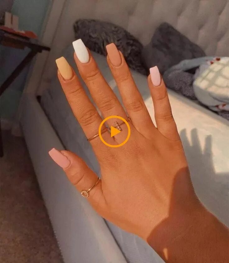 Красивый маникюр длинный квадрат 55 fairy wedding nails for your big day 2019 17 Cool nail designs, Short acrylic