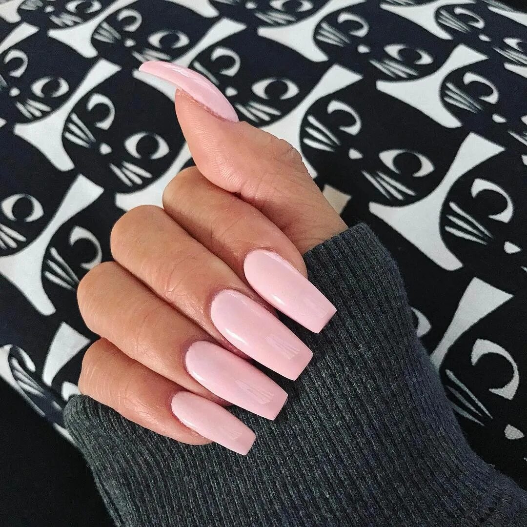 Красивый маникюр длинный квадрат Photos Luxury Pink acrylic nails, Square nails, Fun nails
