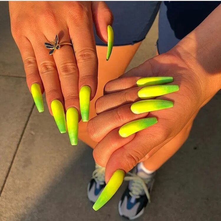 Красивый маникюр длинный яркий Pin by BærbieAmbition on BARBIENAILS Dope nails, Super nails, Coffin nails desig