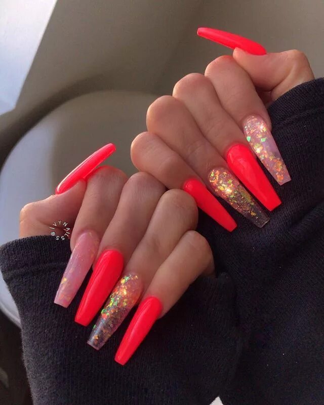 Красивый маникюр длинный яркий Pin on .♡.nαíls.♡. Long nail designs, Dope nails, Pretty acrylic nails