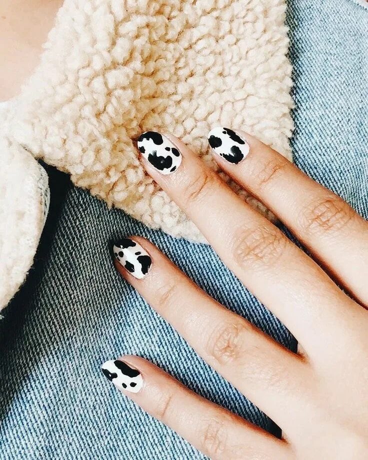 Красивый маникюр для 10 лет ❊ p i n t e r e s t : @haleycanales ❊ Cow nails, Minimalist nails, Nails