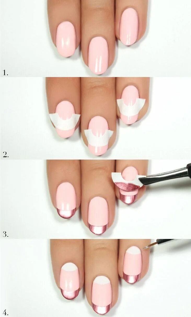 Красивый маникюр для начинающих Mani Monday: Rose Gold and Pink Valentine’s Day Nail Tutorial (Lulus.com Fashion