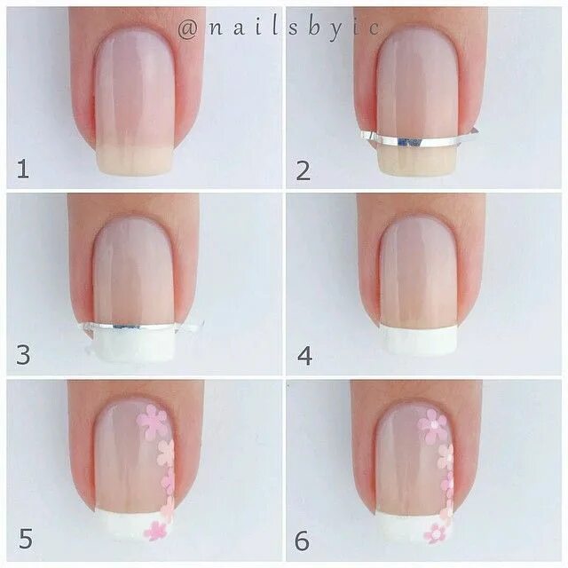 Красивый маникюр для начинающих No hay ninguna descripción de la foto disponible. French tip nail art, Nail art 