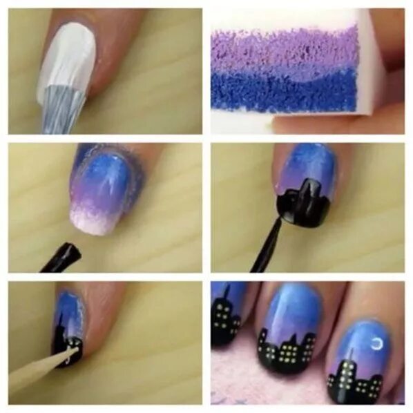 Красивый маникюр для начинающих Nails Tutorial Beauty Tutorials Nail designs, Nail art tutorial, Nail art diy