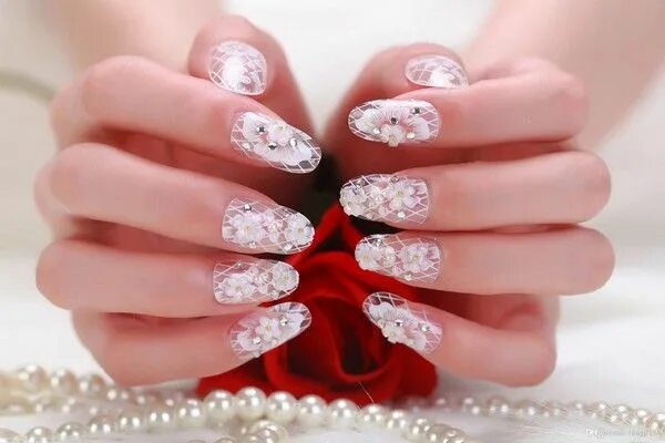 Красивый маникюр для невесты 27 Oval Nails Designs and Ideas for 2024 Diseños de uñas ovaladas, Uñas para bod
