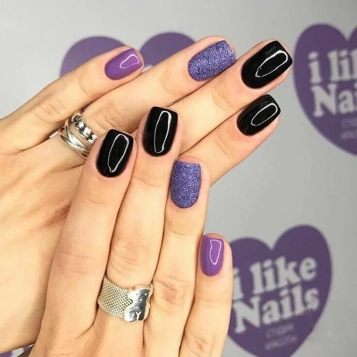 Красивый маникюр два цвета Pin de Nina CA en Maquillaje de uñas!!! Manicura de uñas, Manicura, Uñas de gel 