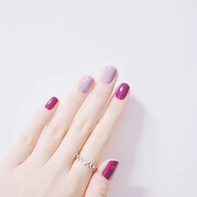 Красивый маникюр два цвета pinterest Trendy nails, Nails, Manicure