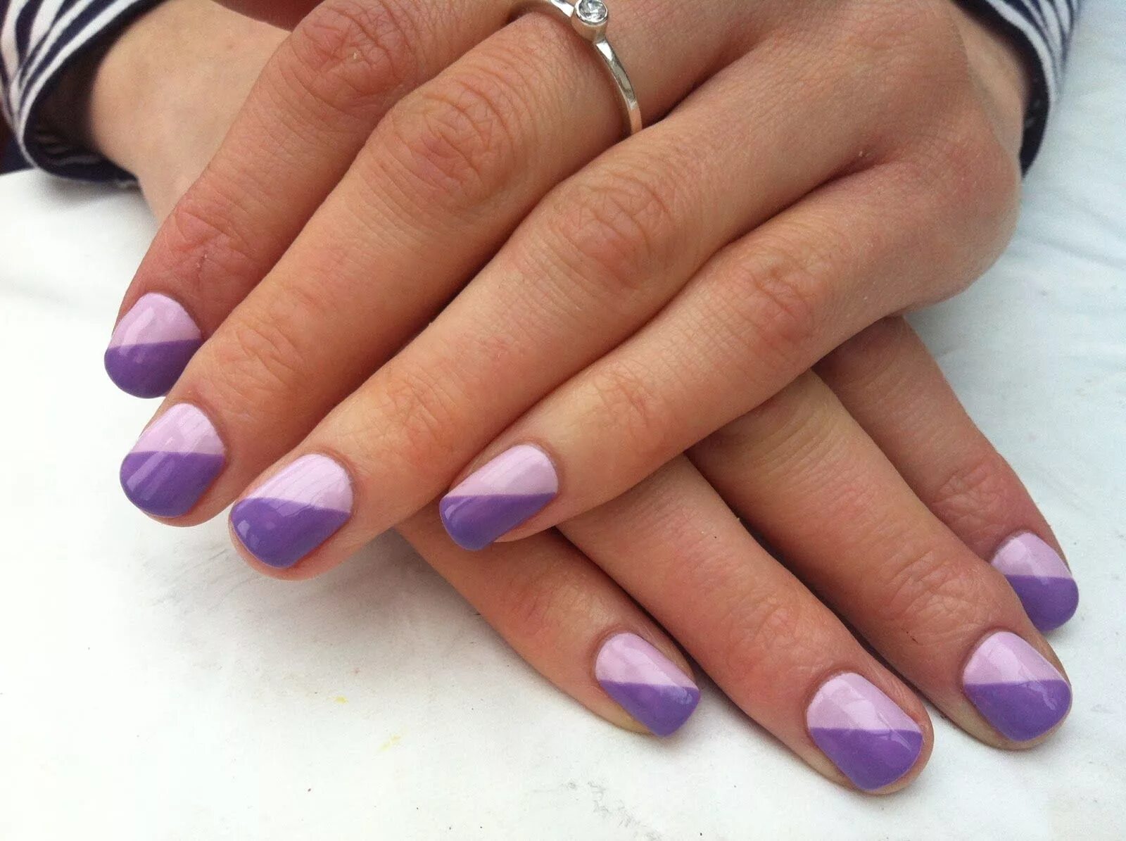 Красивый маникюр двухцветный Cnd shellac nails, Shellac nail art, Shellac nails