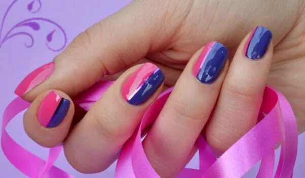 Красивый маникюр двухцветный Pin on Nail Art Tutorials