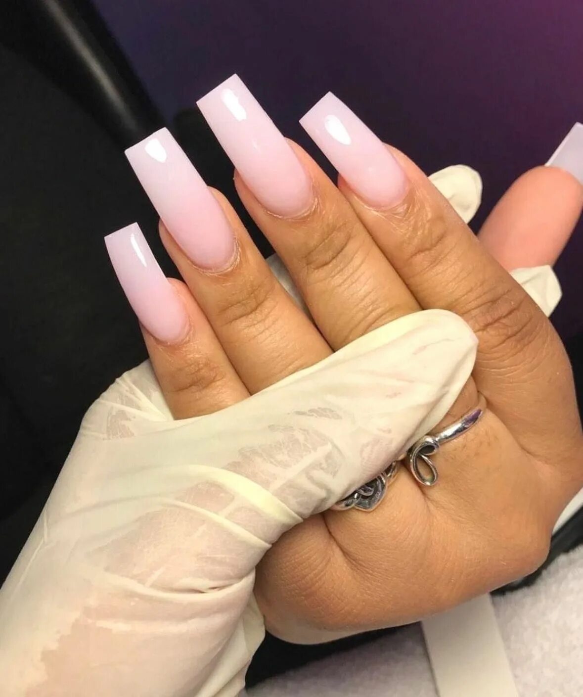 Красивый маникюр форма квадрат Одноклассники Pink acrylic nails, Long square acrylic nails, Long square nails